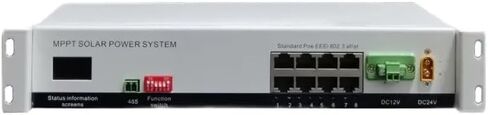 SGP-MAX3000P-KIT Outdoor Procosure Pro مع مفتاح POE المدمج في 8 ميناء ، وحدة الطاقة المدمجة 120 واط (إدخال 110-260 فولت) ، وبطاريات مزدوجة 24V 60AH للمراقبة الشمسية وشبكات الشبكات in Saudi Arabia