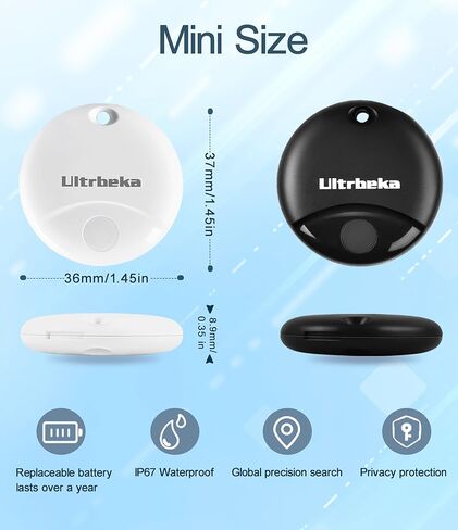 Air Tag 4 Pack Bluetooth Tracker لـ Apple Find My (IOS) MFI Finder Continful Pitch for Keys ، Wallet ، أمتعة ، حقيبة ظهر ، بطارية مقاومة للماء مضادة للبطارية (وليس من أجل Android) in Kuwait