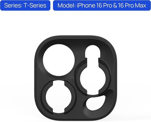 تنقل العدسات المتساقطة لحظة للعدسات T-Series (iPhone 15 Pro/Pro Max) أسود in Kuwait