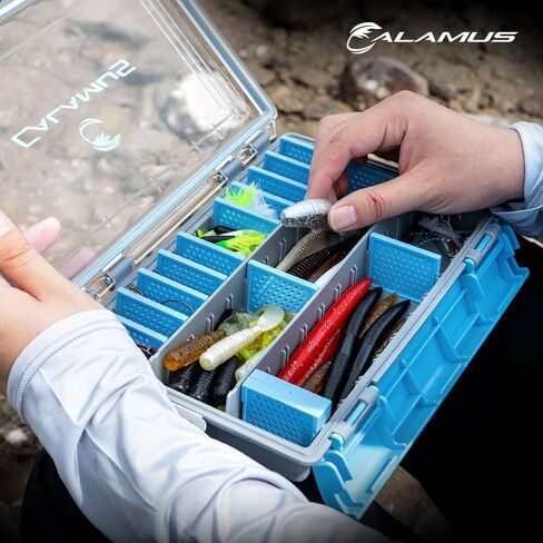 Calamus Dryvault مقاومة للماء مربع ، صواني 3600 متينة ، منظم صندوق الصيد مع مقسمات قابلة للإزالة ، صندوق إغراء وتخزين معالجة الطرفية in Kuwait