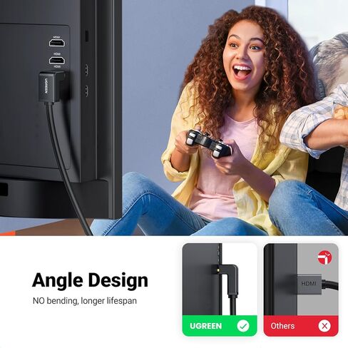 UGREEN NASync DXP2800 2-Bay Desktop NAS,Network Attached Storage (Diskless) Bundle with HDMI Cable Right Angle 4K 90 Degree HDMI Cord 6.6FT in Saudi Arabia