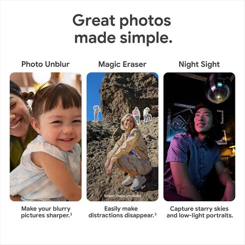 Google Pixel 7a 5G, US Version, 128GB, Charcoal - Unlocked (Renewed) in Saudi Arabia