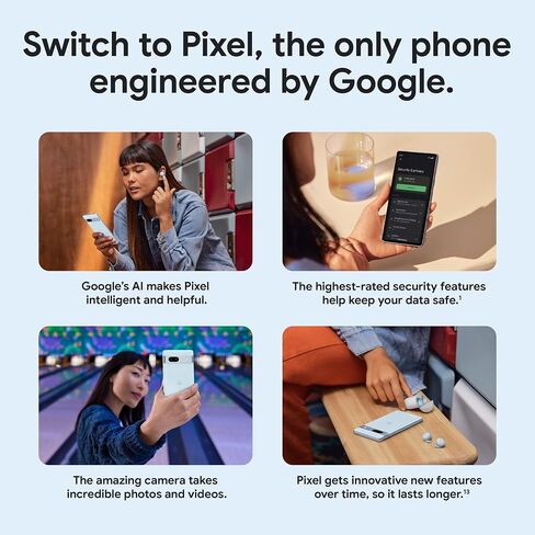 Google Pixel 7a 5G, US Version, 128GB, Charcoal - Unlocked (Renewed) in Saudi Arabia