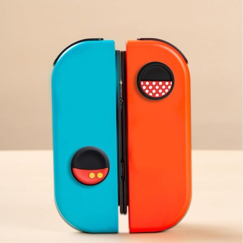 PERFECTSIGHT Cute Thumb Grips Cap Compatible with Nintendo Switch Joycon/OLED/Lite, Soft Silicon Joystick Caps, Kawaii Skin Button Stick Cover 3D Analog Kit for NS Controller, Brother in Saudi Arabia