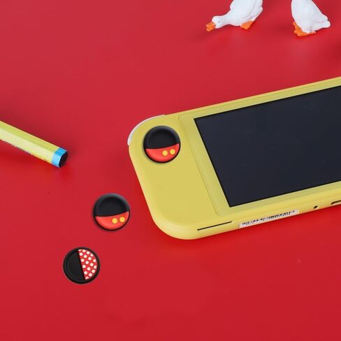 PERFECTSIGHT Cute Thumb Grips Cap Compatible with Nintendo Switch Joycon/OLED/Lite, Soft Silicon Joystick Caps, Kawaii Skin Button Stick Cover 3D Analog Kit for NS Controller, Brother in Saudi Arabia