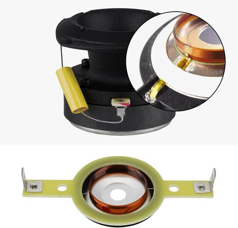 The Lord of the Tools 4pcs 25.4mm Bullet Super Tenter Diaphragm Titanium Twitter Voice Coil Filmer متوافق مع PRV Audio RPTW350TI TW350TI in Saudi Arabia