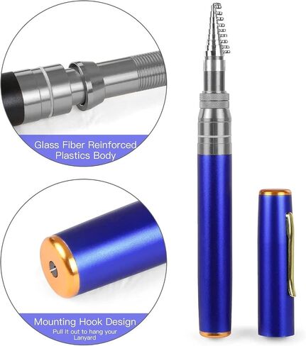 2023 Pocket Size Fishing Rod - Pen Fishing Pole and Reel Combo, Portable Telescopic Small Fishing Pole Mini Fishing Rod, Micro Collapsible Fishing Rod and Reel Combo Travel Fishing Kits in Saudi Arabia