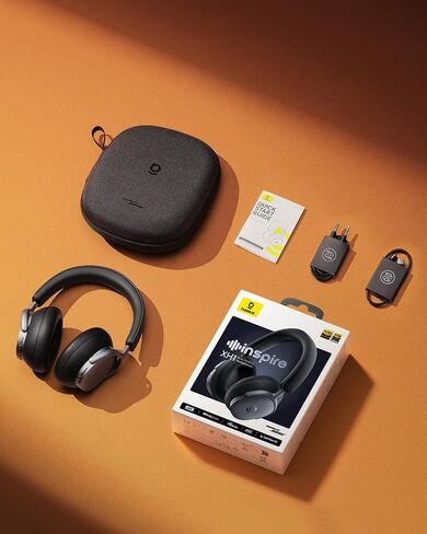 Baseus Inspire XH1 Adaptive Active Noise Cancelling Headphones, Sound by Bose, Dolby Audio, Premium Real-Time Adaptive ANC, Adaptive Tuning Rich Sound, Hi-Res Audio, 100H Playtime - Cosmic Black in Saudi Arabia