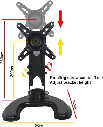 Monitor Desktop Stand TV Home Office Aluminum Alloy Height Adjustable in Kuwait