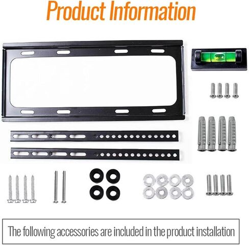 TV Wall Mount Bracket, Fits Most 26-55" LED Plasma TV Mounts, Sizes Up to 孔距 400x400mm, Load Capacity 110lbs in Kuwait