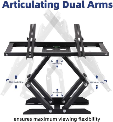 TV Wall Mount Full Motion Articulating Tilt Swivel Bracket for 26-55 Inch Screens 孔距 Up to 400x400 in Kuwait