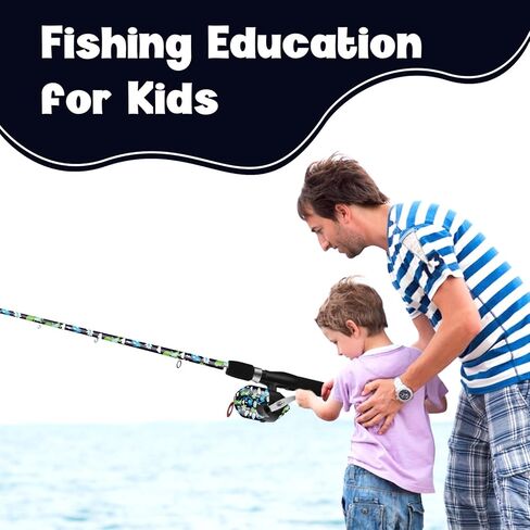 Kids Fishing Pole, Kids Telescopic Fishing Rod and Reel Combo for Children Boys Girls in Kuwait