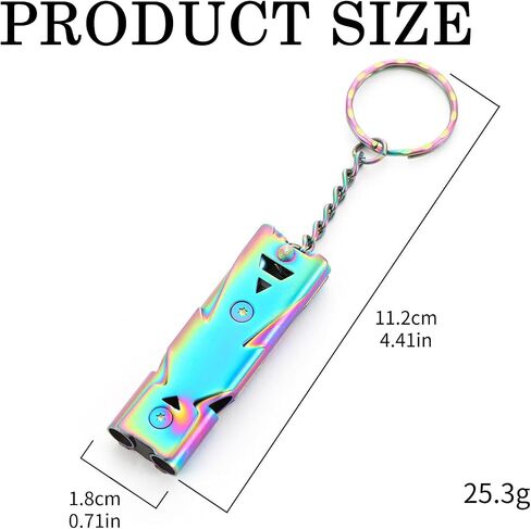 Custom Whistle Emergency Whistles Keychain Rape Whistle 120db Safety Whistle with Lanyard Stainless Steel High Decibel Whistles Hiking Pets Training Coach Sports in Saudi Arabia