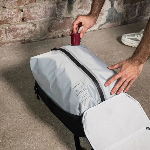 ekster portable air pump pump | سريع شحن USB-C لـ 20+ استخدامات | مضخة هواء الضغط الصغيرة لأكياس الفراغ مع فوهة عالمية | سدادة الهواء اللاسلكية محكمة الغلق متوافقة مع أكياس حزمة السفر ekster in Kuwait