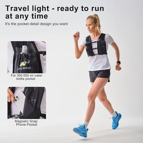 N NEVO RHINO Running Vest with 350ML TPU Soft Flask,Adjustable Chest Straps in Saudi Arabia