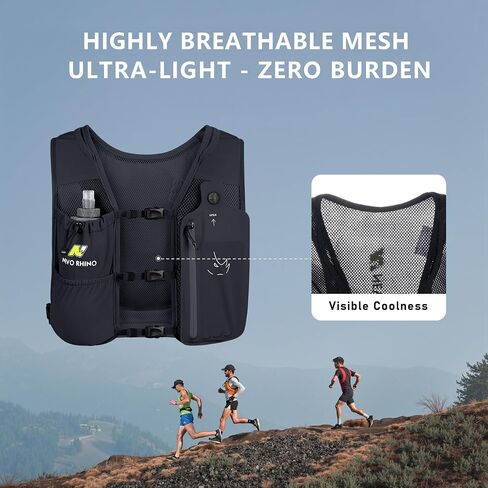N NEVO RHINO Running Vest with 350ML TPU Soft Flask,Adjustable Chest Straps in Saudi Arabia