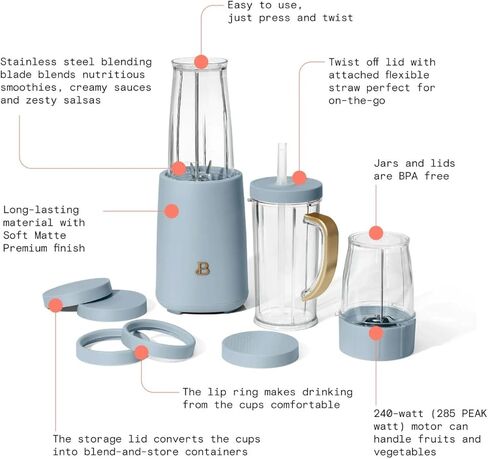 خلاط شخصي جميل من 12 قطعة ، 285 واط ، كأس إلى التنو in Kuwait