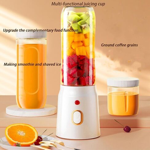 Smoothie & Shake Maker ، 17 أونصة (500 مل) الخلاط الشخصي مع 6 شفرات ، خلاط مصغرة USB-C قابلة لإعادة الشحن مع غطاء إضافي للسفر ، المكتب ، الصالة الرياضية in Kuwait