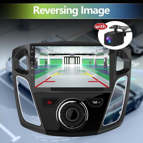 راديو سيارة لسيارة Ford Focus 2012-2017، شاشة لمس 9 بوصة Android 15 ستيريو مع بلوتوث GPS لاسلكي CarPlay Andriod Auto [2GB+64GB] in Kuwait