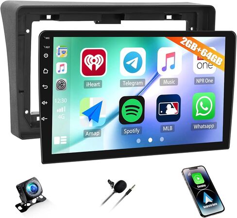 2+64G سيارة راديو ستيريو للسيارة لنيسان Frontier Pathfinder 2005-2008 مع Carplay Android Auto ، 9 بوصة شاشة Android 13 Car Radio مع GPS ملاحة Bluetooth WiFi Link Camera in Kuwait