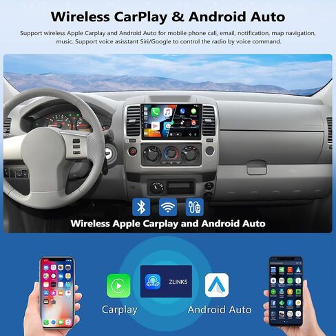 2+64G سيارة راديو ستيريو للسيارة لنيسان Frontier Pathfinder 2005-2008 مع Carplay Android Auto ، 9 بوصة شاشة Android 13 Car Radio مع GPS ملاحة Bluetooth WiFi Link Camera in Kuwait