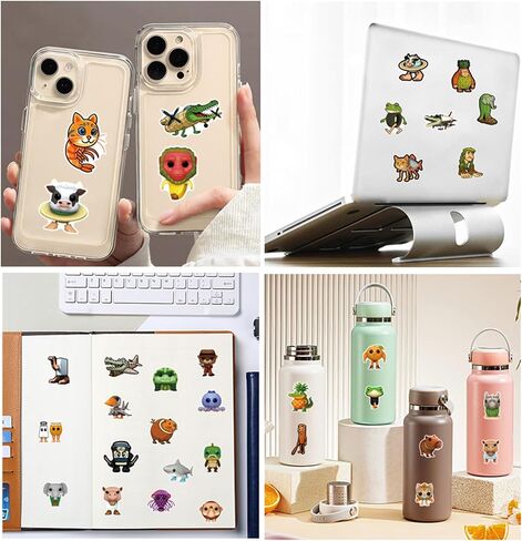 50pcs ملصقات حيوانات البكر الإيطالية للأطفال ، ملصقات ترالاليرو ترالالا لزجاجات المياه ، حزمة ملصق تونغ تونغ تونغ ساهور فينيل مقاوم للماء لأجهزة الكمبيوتر المحمولة. in Saudi Arabia