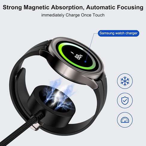 for Samsung Watch Charger Fast Charging Compatible Galaxy Watch 8/8 Classic/7/Ultra/6/5 Pro/5/4,2 in 2 USB C/A Samsung Phone Charger 6ft with 20W Dual Charging Block for Galaxy A17/A36/A56/S25 Ultra in Kuwait