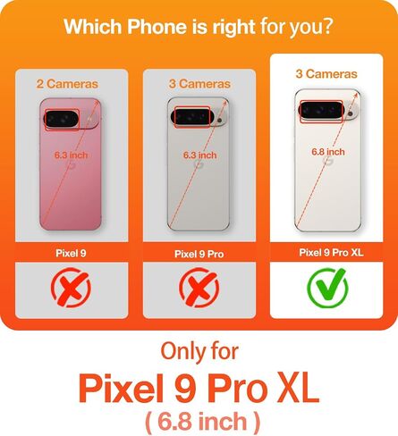 TORRAS Magnetic & Stand for Google Pixel 10 Pro XL Case, Fit for MagSafe & Pixelsnap, Military Grade Drop Protection, Slim for Pixel 10 Pro XL Phone Case with Sturdy Kickstand, Translucent Matte Black in Saudi Arabia