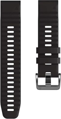 ANCOOL Compatible with Fenix 6X/7X Band 26mm Quickfit Soft Silicone Watch Band Replacement for Fenix 5X/Fenix 8 51mm/Fenix 5X Plus/Fenix 3/Fenix 6X Pro/Descent Descent MK2i Smartwatches (Black) in Saudi Arabia