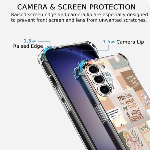 حالة من Samsung Galaxy S23 مع تصميم الفن النباتي ، ونمط عث الفطر الفقري الجمالي ، وغطاء هاتف TPU الناعم ، 6.1 "(العث ، S23) in Kuwait