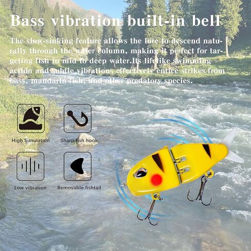 7Pack Mini Glide Bait, Raptor Glide Bait, Swimbait Fishing Lures for Freshwater and Saltwater, Amazing Fishing Gear Present for Family in Saudi Arabia