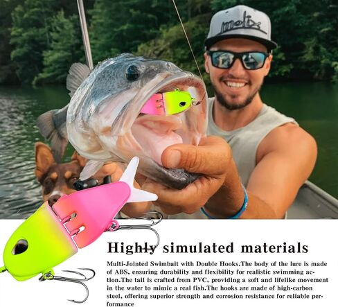 7Pack Mini Glide Bait, Raptor Glide Bait, Swimbait Fishing Lures for Freshwater and Saltwater, Amazing Fishing Gear Present for Family in Saudi Arabia
