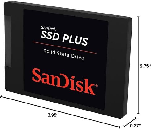 SANDISK SSD Plus 1TB Internal Solid State Drive - SATA III 6 Gb/s, 2.5"/7mm, Read/Write Speeds of up to 545MB/s / 515MB/s - SDSSDA-1T00-G28 in Saudi Arabia