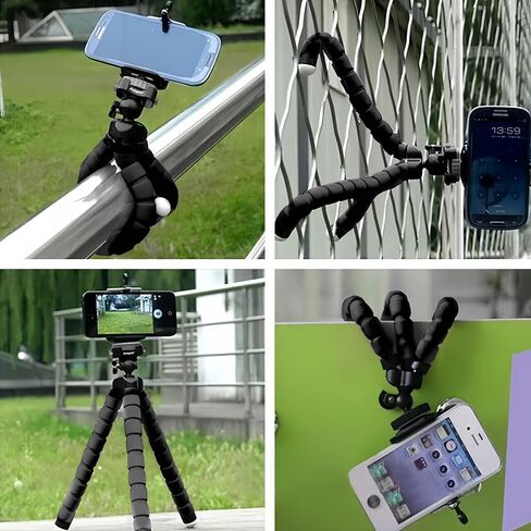 Phone Tripod, Extendable Tripod Stand with Holder for Phone Camera Video Recording in Saudi Arabia