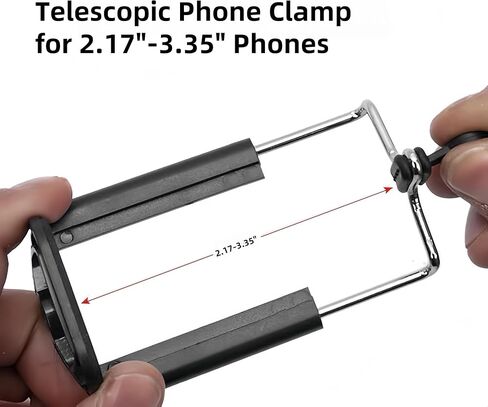 Phone Tripod, Extendable Tripod Stand with Holder for Phone Camera Video Recording in Saudi Arabia