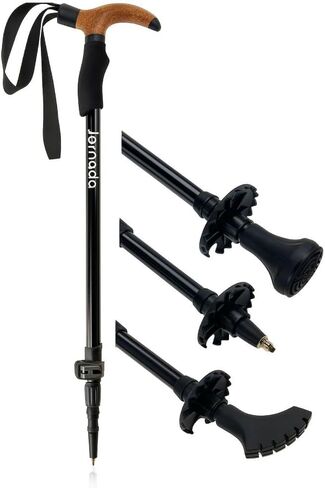 Ultralight Trekking Pole – Quick-Lock Anti-Shock Hiking Stick, Adjustable for Hiking & Backpacking – Cork Grip & Tungsten Tips (Aluminum Alloy, Collapsible) in Saudi Arabia