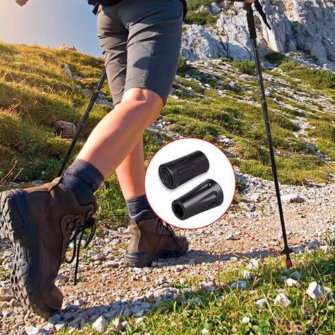 8Pcs Walking Stick Tips, Trekking Pole Tip, Walking Cane Tips Replacement Rubber Tips, Hiking Stick Accessory, Fits Most Standard Hiking Pole (11mm Hole Diameter). in Saudi Arabia