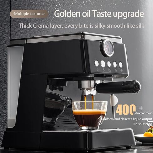 Espresso Machine 20 Bar, Upgraded 1300W Espresso Maker with Milk Frother Steam Wand, Semi-Automatic Espresso Coffee Machines for Home, for Cappuccino, Latte, 50oz Removable Water Tank (white) in Saudi Arabia
