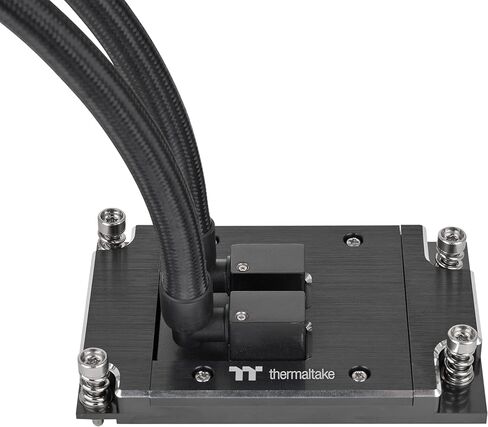 Thermaltake AW360 Liquid Cooler; Intel LGA 4677 - AMD sTR5/SP6; 360mm Radiator; 3x120mm 500~2000rpm PWM Toughfan Pro; Nickel-Plated Copper Block; Black; CL-W450-PL12BL-A in Saudi Arabia