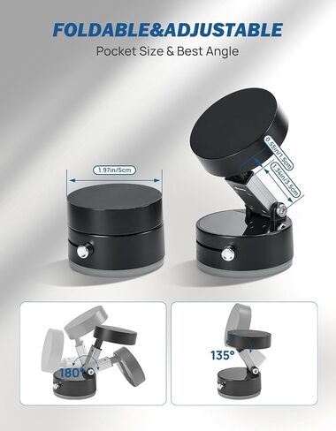 JOYTUTUS Shower Phone Holder, 360 ° Free Adjustment,Reusable Suction Cup Phone Mount for Shower, Mirror, Window & Bathroom, Shower Phone Mount Compatible with iPhone 16, 15, 14, 13, 12 & All Phones in Saudi Arabia