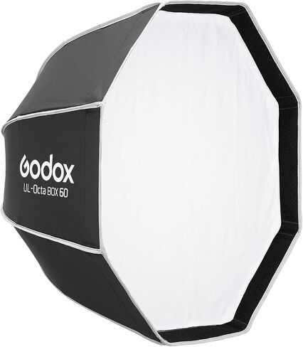 Godox UL-Octa Box 60 Centimeters / 24 Inches Quick Release Octagonal Softbox – Foldable Octa Softbox with Diffusers & Fast Setup, Compatible with Bowens Mount in Saudi Arabia