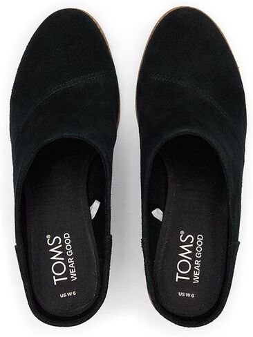 TOMS Evelyn Mule Black Suede 5.5 B (M) in Saudi Arabia