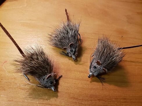 Mouse Fly, Deer Hair Mouse Fly, Deer Hair Mice, Floating Deer Hair Mouse, Floating Mouse 3 Pack in Saudi Arabia