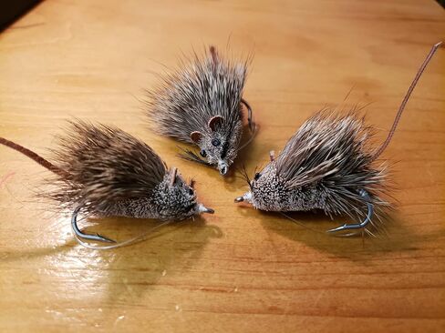 Mouse Fly, Deer Hair Mouse Fly, Deer Hair Mice, Floating Deer Hair Mouse, Floating Mouse 3 Pack in Saudi Arabia