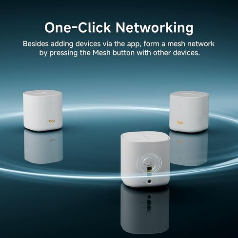 DBIT AX1800 WIFI 6 نظام Wi-Fi بالكامل ، تغطية مزدوجة النطاق تصل إلى 6500 قدم مربع و 150 جهازًا ، يحل محل جهاز التوجيه اللاسلكي والموسع (D-MAX5 ، 3 عبوات ، 6 جيجابت إيثرنت في المجموع) in Kuwait