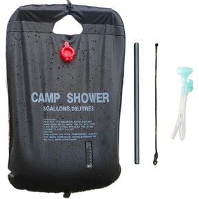Instant Temp Display Portable Outdoor Solar Shower Bag - Large Capacity, PVC Waterproof Material, Foldable Design, Easy Installation, Outdoor Bathing Essential in Saudi Arabia