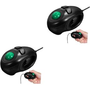 SOLUSTRE Portable 4D USB Powered Mini Trackball Thumb- 3-Button Finger Handheld for Laptop and Desktop Plug and -Table Design for Travel and Limited Space in Saudi Arabia