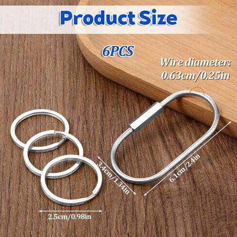2.52 × 1.34 بوصة 2 PCS سلسلة مفاتيح قفل المسمار النحاس مع 4 حلقات ، شريحة النحاس المسمار القفل المقطع مفتاح سلسلة مفاتيح حلقة دائمة البسيطة الحامل النحاس النحاس- مفتاح الحلقة Simple Carke-keykain للرجال النساء ، in Saudi Arabia