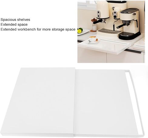 Sliding Tray Sliding Tray Mat for Coffee Maker, Carbon Steel Coffee Machine Tray, Space Saving Coffee Maker Slider, Countertop Moving Slider for Air Fryer, Blender, Stand Mixer in Saudi Arabia