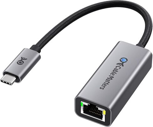 Cable Matters USB C to Ethernet Adapter, Gigabit Ethernet to USB C Network Adapter for 1000Mbps, Compatible with MacBook Pro, iPhone 16 Pro/Max, iPad Pro, Dell XPS, Surface, and More in Saudi Arabia
